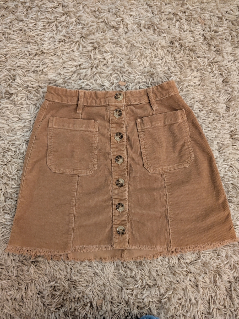 Show Me Your Mumu Sedona Skirt Brown Hazelnut Corduroy S